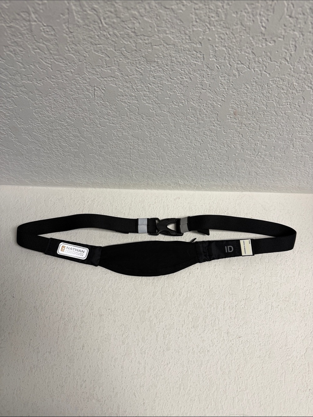 Running Belt with ID Pouch reflective adjustable strap